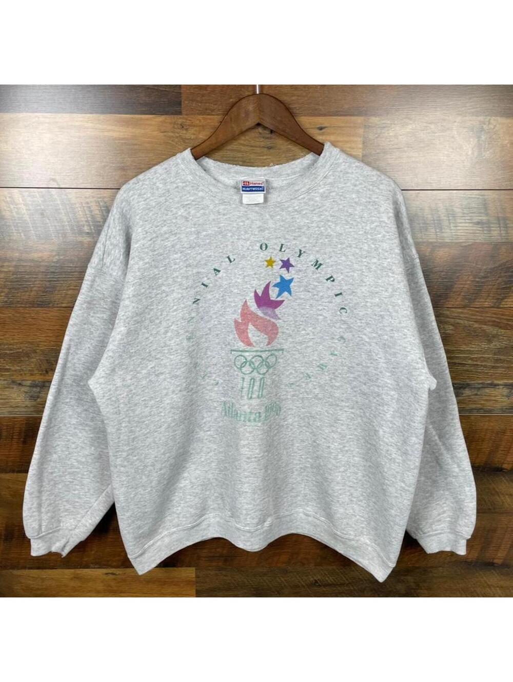 Vintage 1996 Atlanta Olympics Crewneck Sweatshirt Size XL Faded Graphic